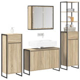 Set di mobili per il bagno Rovere Sonoma Legno truciolato