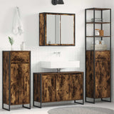 Set di mobili per il bagno Rovere fumé Legno truciolato