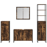 Set di mobili per il bagno Rovere fumé Legno truciolato