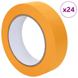 Nastri Adesivi per Pittori 24 pcs Giallo 25mm x 50m Carta