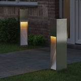 Lucina LED Solare da Percorso 2 pcs Acciaio inossidabile