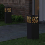 Faro LED solare per sentieri 2 pcs Nero