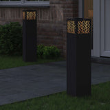 Faro LED solare per sentieri 2 pcs Nero