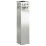 Faro LED solare per sentieri 2 pcs Argento Zincato
