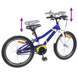 Bicicletta per Bambini 24 Pollici per 8-12 anni Blu e bianco