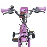 Bicicletta per Bambini 16 Pollici per bambini di 4-6 anni Viola