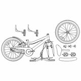 Bicicletta per Bambini 16 Pollici per bambini di 4-6 anni