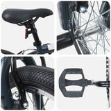 BMX 16 Pollici per 5-8 anni Grigio Scuro