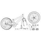 BMX 20 Pollici per 9 anni Nero