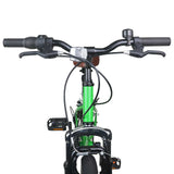 Mountain Bike 24 Pollici 6-Velocità per 8-12 anni Verde