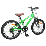 Mountain Bike 24 Pollici 6-Velocità per 8-12 anni Verde