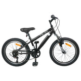 Mountain Bike 20 Pollici 6-Velocità per 5-8 anni Nero