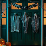 Fantasma appeso di Halloween 3 pcs Nero 66 x 110 cm Poliestere