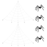 Decorazione di Halloween con ragni e ragnatele 4 pcs