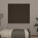 Tenda Veneziana Marrone Scuro con Motivo 150 x 130 cm PVC