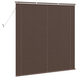 Tenda Veneziana Marrone Scuro con Motivo 150 x 130 cm PVC
