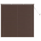 Tenda Veneziana Marrone Scuro con Motivo 150 x 130 cm PVC