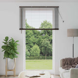 Tenda Veneziana Marrone Scuro con Motivo 213 x 130 cm PVC