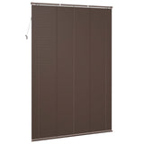 Tenda Veneziana Marrone Scuro con Motivo 213 x 130 cm PVC