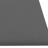 Testiera da Parete 12 pcs 60 x 15 cm Grigio chiaro Tessuto