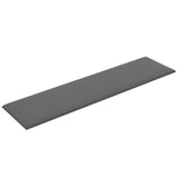 Testiera da Parete 12 pcs 60 x 15 cm Grigio chiaro Tessuto