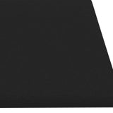 Testiera da Parete 12 pcs 60 x 15 cm Nero Tessuto