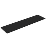 Testiera da Parete 12 pcs 60 x 15 cm Nero Tessuto