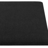 Testiera da Parete 12 pcs 60 x 30 cm Nero Tessuto