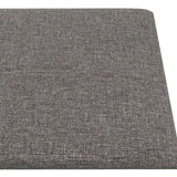 Testiera da Parete 12 pcs 90 x 15 cm Grigio chiaro Tessuto