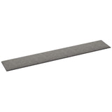 Testiera da Parete 12 pcs 90 x 15 cm Grigio chiaro Tessuto