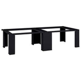 Pedestallo per Lavatrice 2 pcs Nero 127 x 54,5 x 32,5 cm
