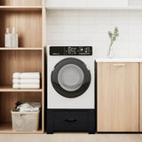 Pedestallo per Lavatrice Nero 64 x 55 x 32,5 cm Acciaio