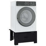 Pedestallo per Lavatrice Nero 64 x 55 x 32,5 cm Acciaio
