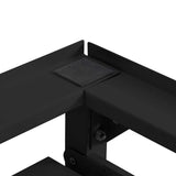 Pedestallo per Lavatrice 2 pcs Nero 120 x 56 x 52 cm Acciaio