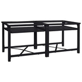 Pedestallo per Lavatrice 2 pcs Nero 120 x 56 x 52 cm Acciaio