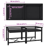 Pedestallo per Lavatrice 2 pcs Nero 64 x 55 x 32.5 cm Acciaio