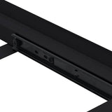 Mensola Intermedia per Lavatrice Nero 60 x 60 x 8 cm Acciaio