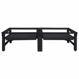 Pedestallo per Lavatrice 2 pcs Nero 124,5 x 61,5 x 32,5 cm