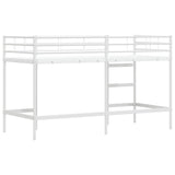 Struttura del letto loft per bambini Bianco 75 x 190 cm Acciaio