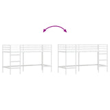Struttura del letto loft per bambini Bianco 74,5 x 190 cm