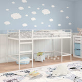 Struttura del letto loft per bambini Bianco 80 x 200 cm Acciaio