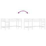 Struttura del letto loft per bambini Bianco 79,5 x 200 cm