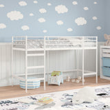 Struttura del letto loft per bambini Bianco 100 x 190 cm
