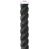 Corda di Juta 12 Nero 100% juta Tossa