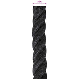 Corda di Juta 20 Nero 100% juta Tossa