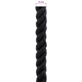 Corda Nero 1,2 x 1,2 x 25000 cm Cotone