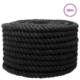 Corda Nero 2 x 2 x 2500 cm Cotone