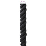 Corda Nero 2,4 x 2,4 x 5000 cm Cotone