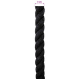 Corda Nero 3 x 3 x 2500 cm Cotone