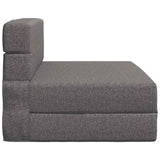 Divano Letto Pieghevole Grigio Chiaro 70 x 80 x 60 cm Tessuto